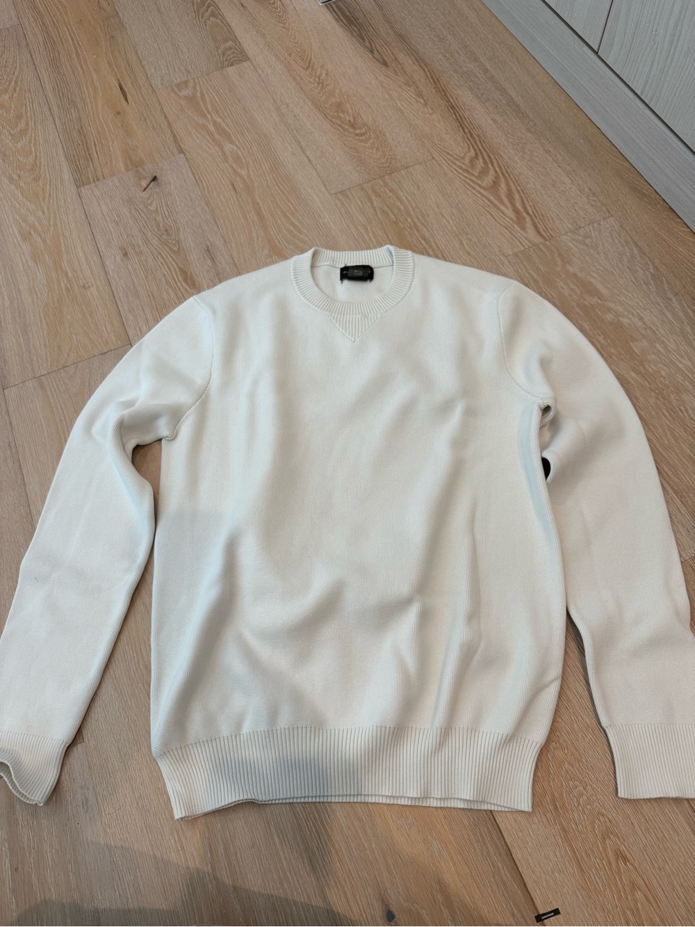 Club Monaco Cream Crewneck Sweater